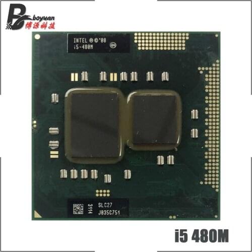 Intel Core i5-480M i5 480M SLC27 2.6 GHz Dual-Core Quad-Thread CPU Processor 3W 35W Socket G1 / rPGA988A