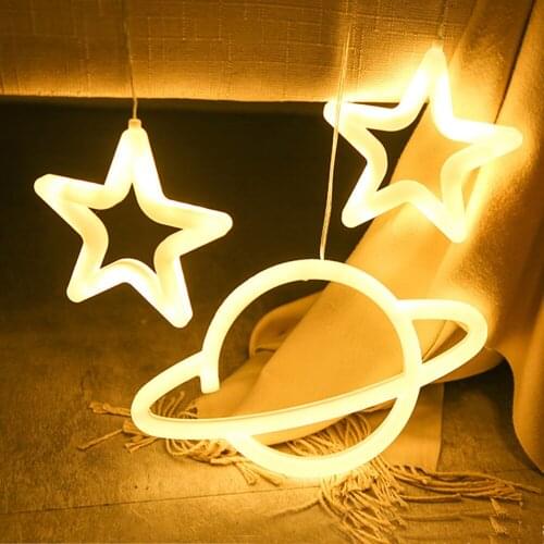 Planet Christmas Fairy Lights Festoon Led String Lights Star Garland On Window Curtain Tree Decoration Halloween Wedding Light