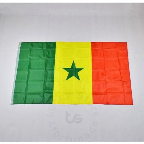 Senegal 90*150cm Senegalese flag Banner Hanging National flag for meet,Parade,party.Hanging,decoration