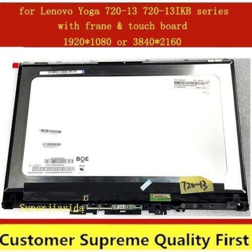 LP133WF4-SPB1 For Lenovo yoga 720 13ikb YOGA 720-13 720 13 13.3" LCD LED Touch Screen Assembly with Frame