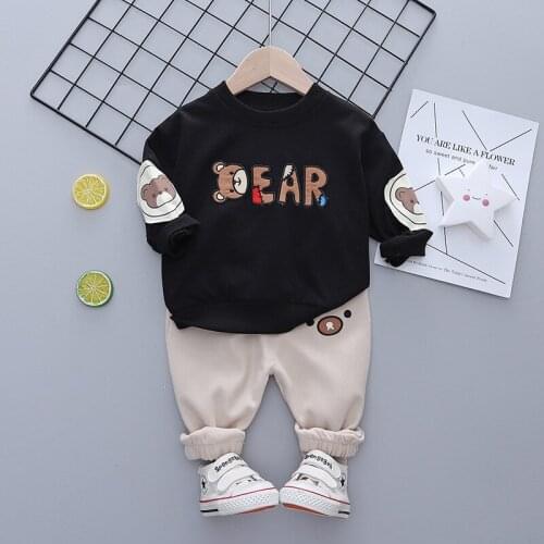 Boys Clothes Sets Spring Autumn Children Casual Cotton Coat Pants 2pcs Tracksuits For Baby 1 To 5 Years Toddler Sports Suits Set