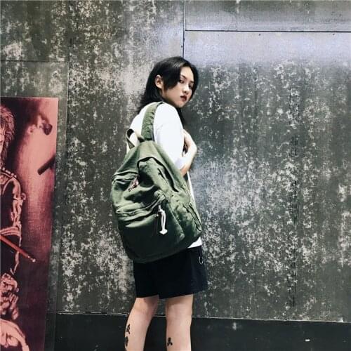 Student Female Cotton Canvas Backpack Women Vintage School Bag Teenage Girl Backpacks Fashion Ladies Luxury Bag Book