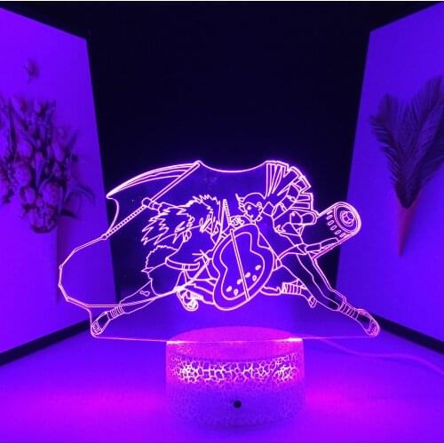 Anime Final Showdown 3D LED Night Light for Child Gift Light Bedroom Decoration Manga Final Showdown Acrylic Table Lamp