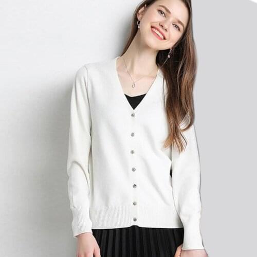 Spring Newly Green Cardigans Women 2021 Slim Ladies Short Knitted Sweaters Long Sleeve V neck Solid Chic Streetwear Chic Tops