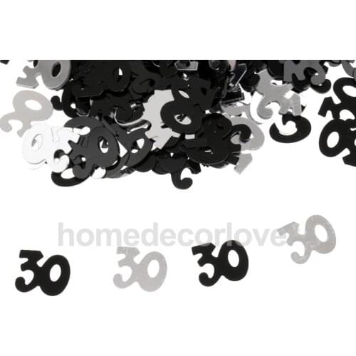 Age 30 30th Birthday Wedding Anniversary Party Table Metalic Confetti Decoration Sprinkles Scatters