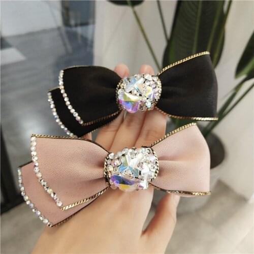 Korean fabric fashion hairpin horizontal clip top clip Korea side clip hairpin headdress clip hair accessory bangs clip clip
