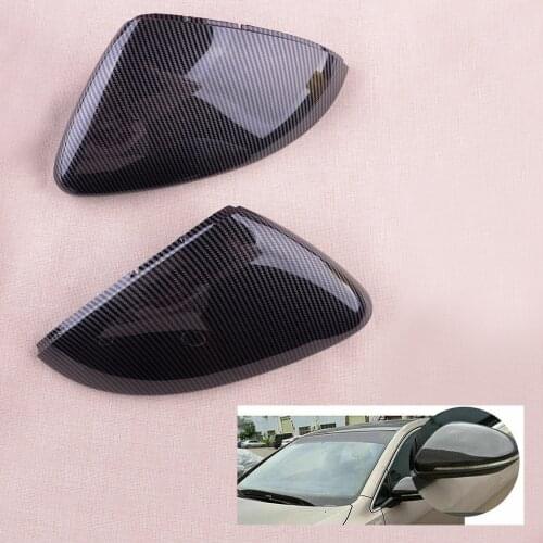 1 Pair Car Side Door Rearview Mirror Cover Cap Fit For VW Golf MK7 MK7.5 GTI GTD 2015 2016 2017