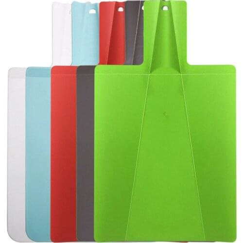 1Pc Foldable Chopping Blocks Food Grade Plastic Vegetable Meat Cutting Board Multi-function Kitchen Accessories 38.2*21.5 cm