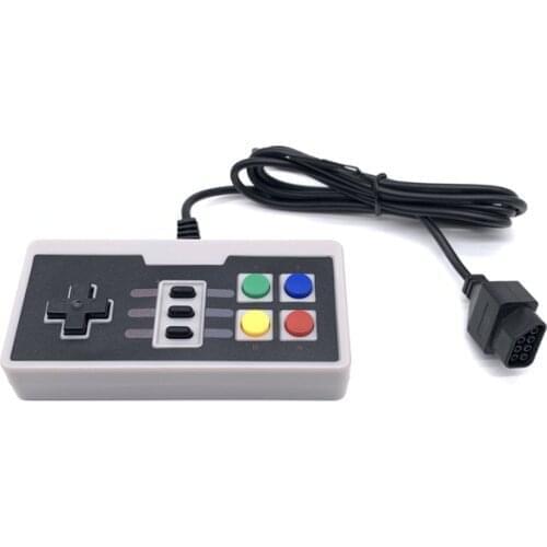 10pcs Wired 7 pin game controller For 8bit for N-E-S game console with Burst function