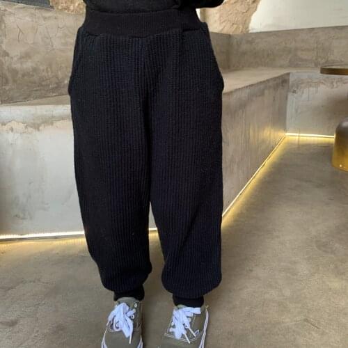 2021 Korea style girls boys pants autumn fashion kids long pants 2-8 years
