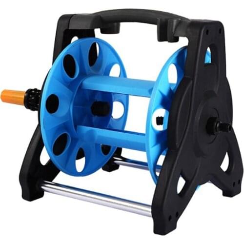 38x35x25cm Home Garden Hose Reel Holder Rack Pipe Storage Cart Gardening Water Planting Cart Aluminum Frame Irrigation Supplies