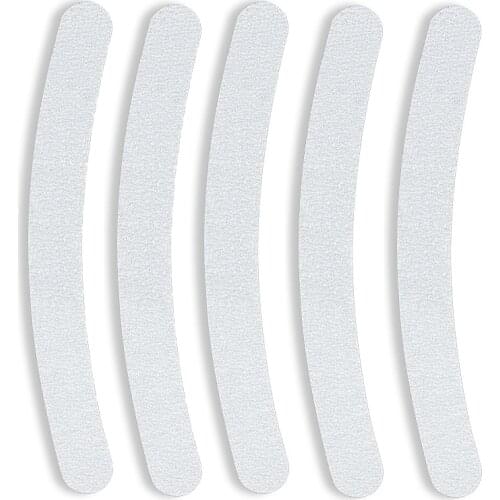 5Pcs Professional Nail File 100/180 Curved Sandpaper Nail Sanding Grinding Polishing Manicure Care Tools