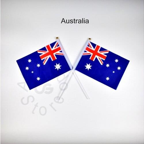 Australia Aussie Australian flag Banner 14*21cm hand waving National flag Home Decoration flag banner