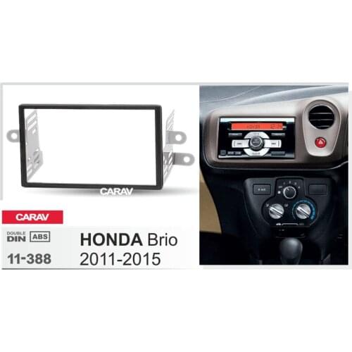 CARAV 11-388 Top Quality Radio Fascia for HONDA Brio 2011+ Stereo Fascia Dash CD Trim Installation Kit