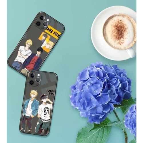 Banana Fish Anime Phone Case For iPhone 13 12 11 8 7 se 2020 pro X XS XR MAX Plus Black Transparent Cover