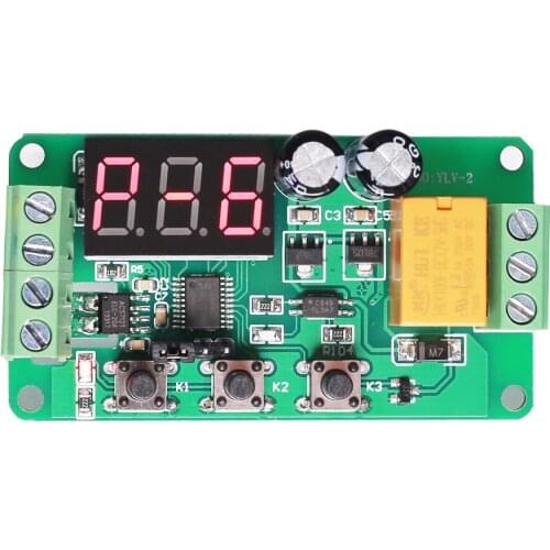 DC 12V 0-5A Current Detector Current Switch Relay Controller Module AC/DC Current Monitor LED Display Adjustable Work Mode