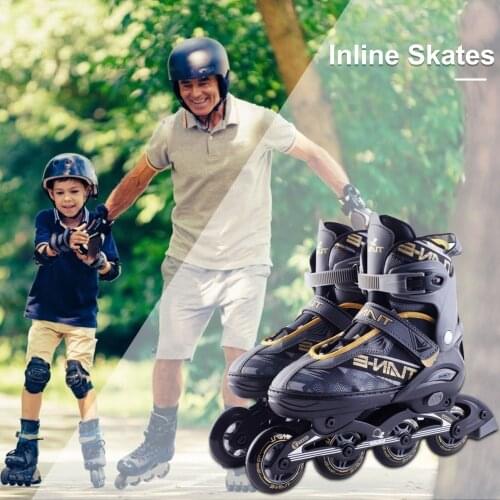 Kids Inline Roller Skates Adjustable With Light Inline Skates Adjustable Breathable Roller Skates For Adults Kids