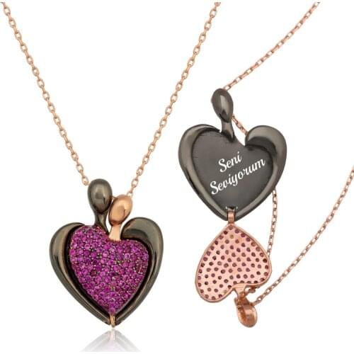 Name Post Silver Wrapped Double Necklace DN47