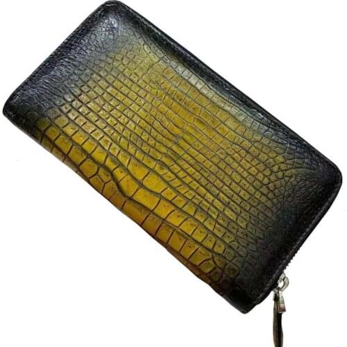 Fanzunxing women clutch bag women crocodile leather bag women wallet female purse brush color fashion leisure bag