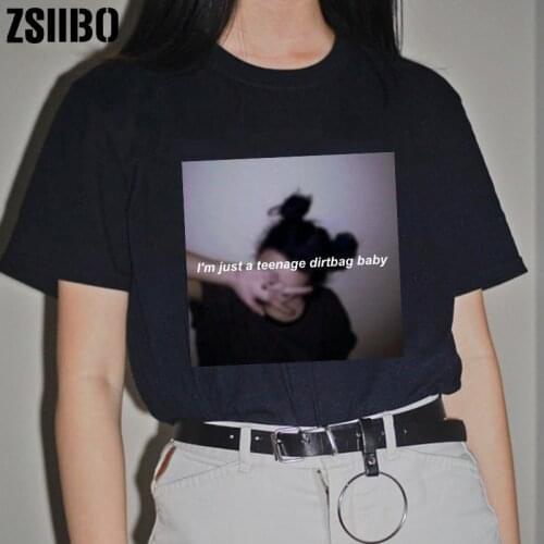 Womens shirt Harajuku Short Sleeve Fun vintage T-Shirt print Cartoon Tops Female clothes Tshirt dropshipping clothing vegan