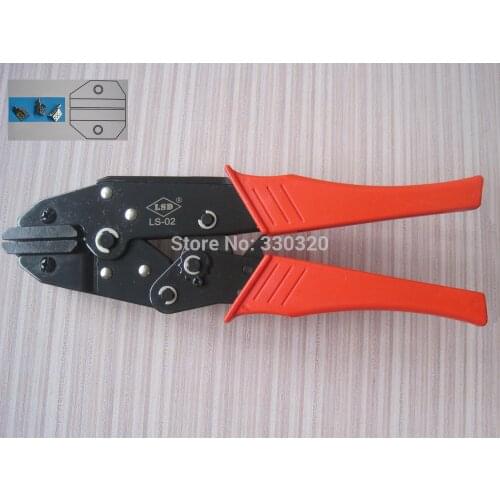 LS-02 Hand Crimping Tool for non-insulated heat film connectors with flat jaws