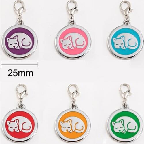 2PCs Cat Knitting Stitch Markers Zinc Based Alloy Pet Memorial Silver Color Knitting Markers For Knitting Tools 2 PCs
