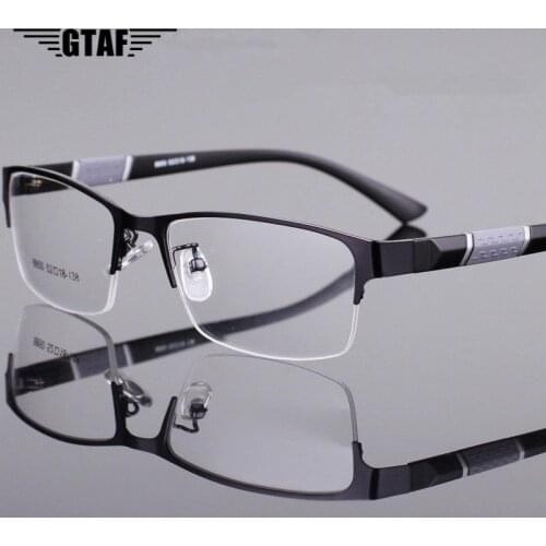 -1 -1.5 -2 -2.5 -3 -3.5 -4 -4.5 -5 -5.5 -6 -Myopia Glasses Men Retro Metal Frame Square Students Myopia Glasses Frame For Women