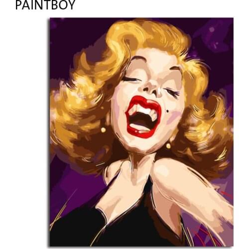 PAINTBOY Framed Picture DIY Painting By Numbers DIY Digital Canvas Oil Painting Home Decor For Living Room