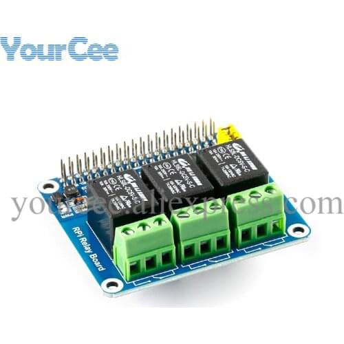 For Raspberry Pi Power Relay Board Expansion Module Shield Supports RPi A+/B+/2 B/3 B 4B Expansion Board Smart Home