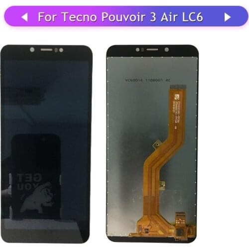 For Tecno Pouvoir 3 Air LC6 LCD Display Touch Screen Digitizer Complete Assembly Replacement