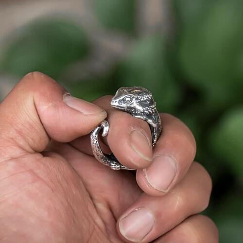 Domineering Four Feet Snake Lizard Rings Women Mens Personality Adjustable Animal Ring Finger Ring Party Jewelry Accessories