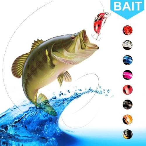 1Pc 38mm/4.1g Fishing Tackle Cicada Bait Fishing Lure Insect Bug Lure Sea Beetle Crank Floating Wobblers For Bass Carp Fishing