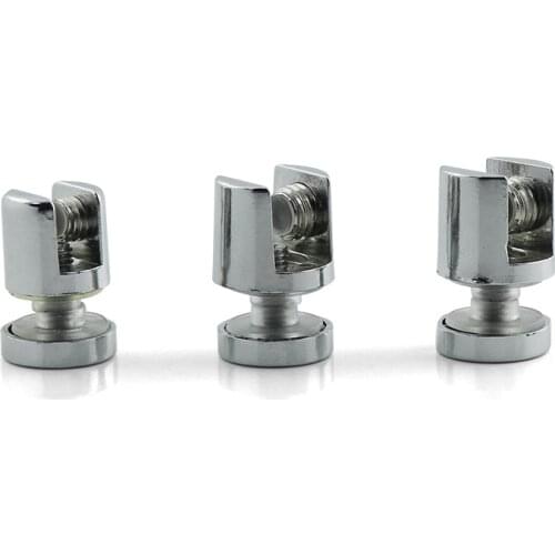 Glass Holder round Bracket Zinc Alloy Bathroom Accessories Clamp Laminate Plate Fastening Connector Hardware Accessories Shelves