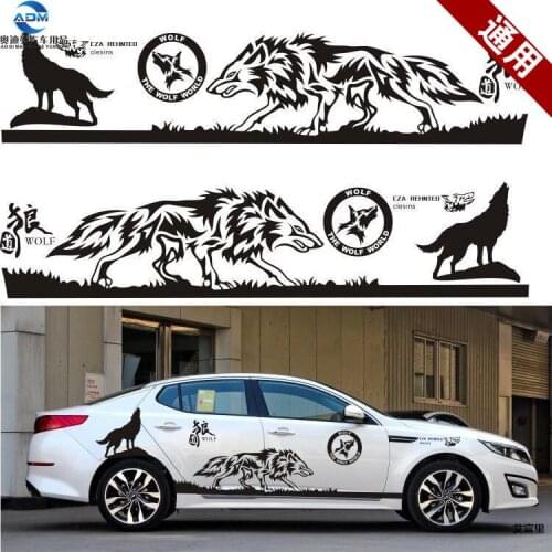Supper Cool Car Body Creative Wolf Totems Sticker For Chevrolet Cruze Z2CA451