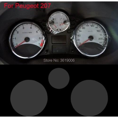 TOMMIA For Peugeot 207 2009-13 Screen Protector HD 4H Dashboard Protection Film Anti-scratches Car Sticker