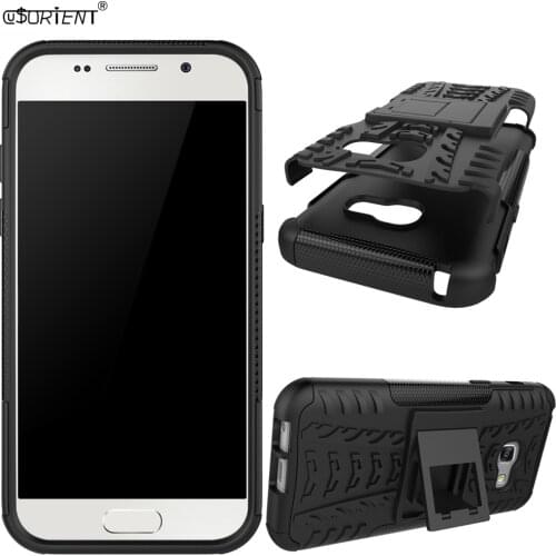 Fitted Case for Samsung Galaxy Jean A3 2017 Shockproof Hybrid Armor Phone Cover SM-A320F/DS SM-A320FL Stand Rugged Bumper Cases