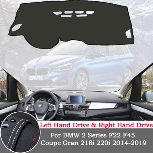High-quality leather instrument panel protection pad and light-proof pad For BMW 2 Series F22 F45 Coupe Gran 2014-19 accessories