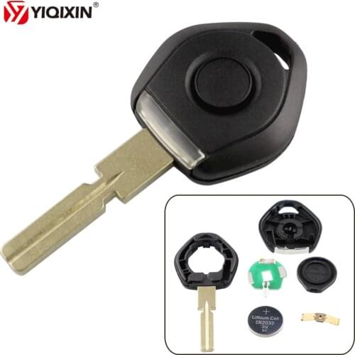 YIQIXIN Old Style Key For Bmw 3 5 7 Z3 E36 E34 E38 E39 Transponder Key Shell Remote Car Key Case 4 Track HU58 With LED Light