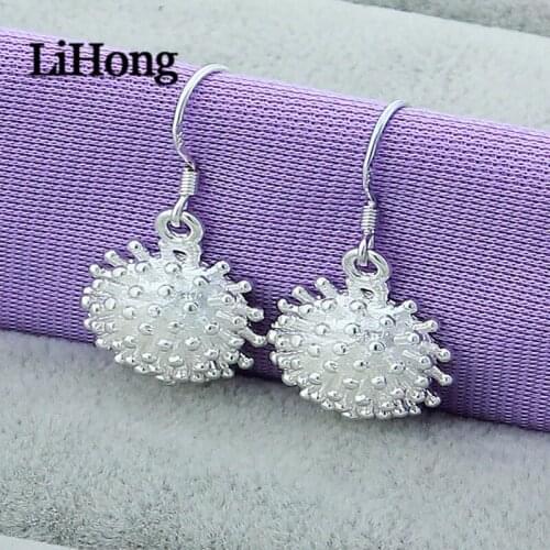 New 925 Sterling Silver Earrings Fashion Firework Earrings 925 Sterling Silver Women Earrings Charm Jewelry Wedding Wedding Gift