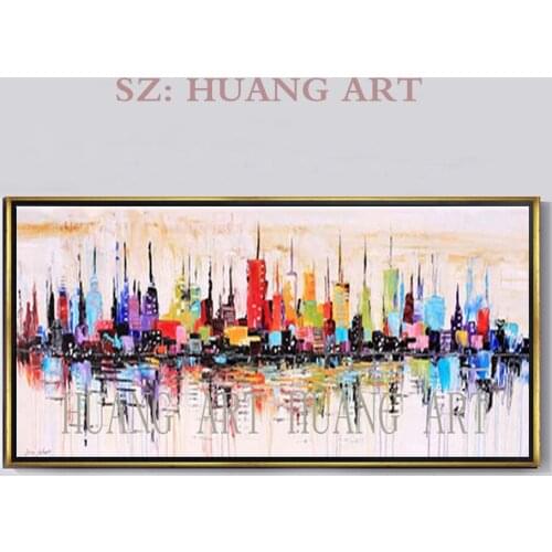 Canvas painting wall art pictures for living room Gold art home wall decor original acrylic abstract line texture Abstract moder