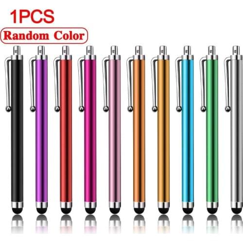 1pcs Capacitive stylus Metal Stylus Pen Mesh Fiber Capacitive Pens Screen Stylus Pen for iPhone Samsung Smart Phone Tablet