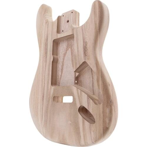 1 Pcs Handcrafted Sanding Electric Guitar Body Replacement Wood Unfinished Body for ST Guitar DIY Accessories Parts