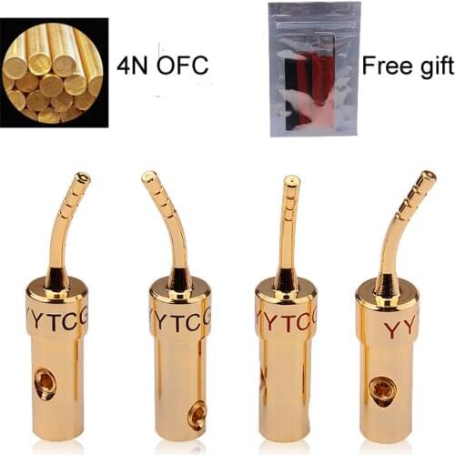10PCS/lot 2MM Speaker Terminals Pin Plug Screw Lock Cable Wire Adapter With Rubber Covers Set Gold plate Banana Plugs Connectors