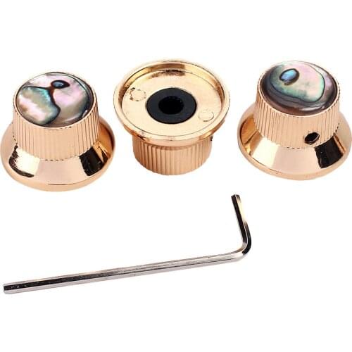 3Pcs Golden Volume Tone Speed Control Knobs for Electric Guitar/Bass #2