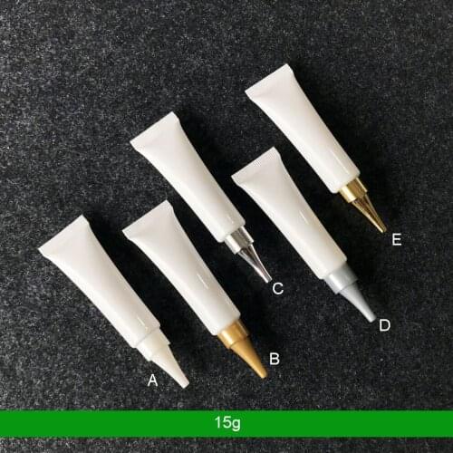300pcs 15g 15ml Plastic Soft Tube Empty Cosmetic Packaging Eyeshadow Eyeliner Eye Serum Cream Tubes Sample Medicine Containers