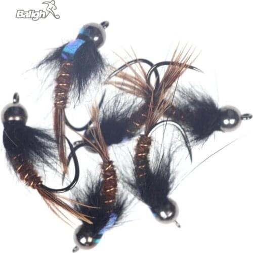 6Pcs Maggot Fly Fishing Wet Trout Flies Worm Soft Bait for Trout Salmon Perch Fishing Fly Insect Lures