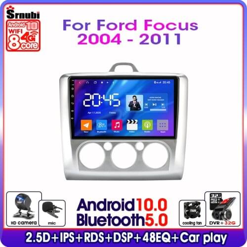 9"Android 9.0 Car Radio T3L 2DIN For Ford Focus 2 3 Exi MT AT Mk2/Mk3 2004-2011 GPS Navigation DSP Floating window Split Screen