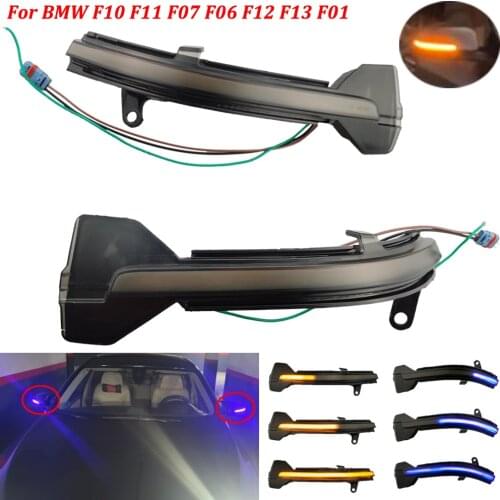 Side Mirror Flashing Indicator Flowing Water Blinker Dynamic Turn Signal Light For BMW 5 6 7 Series F10 F11 F07 F06 F12 F13 F01
