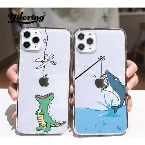 Interactive funny mouse shark for Case apple iPhone 12 Pro Max 11 Pro XS Max Xr 6 7 8 Plus 12 Mini 5S SE 2020 Phone case Cover