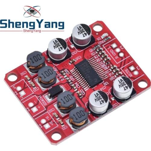 TPA3110 Digital Power Amplifier Module 2x15W Dual Channel Stereo DIY Speaker Amplifier Electronics Design PCB DC 12V Red